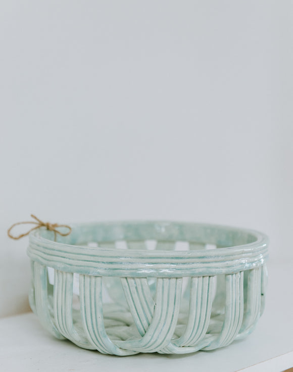 Sea Breeze Round Basket