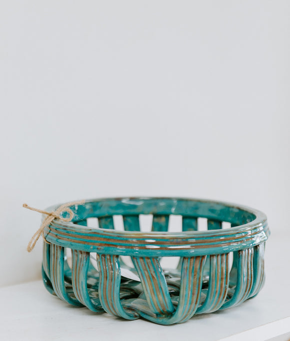 Driftwood Round Basket