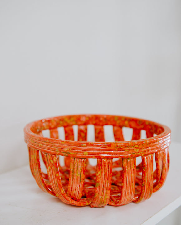 Blazing Round Basket